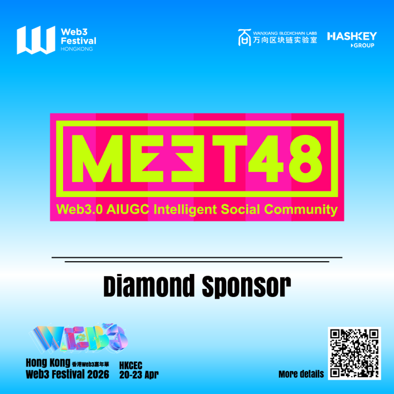 MEET48 Announced as Diamond Sponsor at Hong Kong Web3 Festival