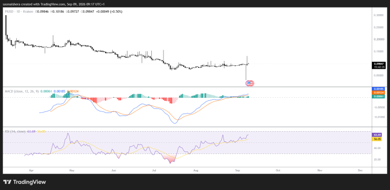 Pi recovers above $0.098 as developer push supports utility